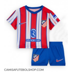 Camisa de time de futebol Atletico Madrid Replicas 1º Equipamento Infantil 2024-25 Manga Curta (+ Calças curtas)